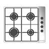 Placa gas ASPES AG4601X But/Nat | APLIUM