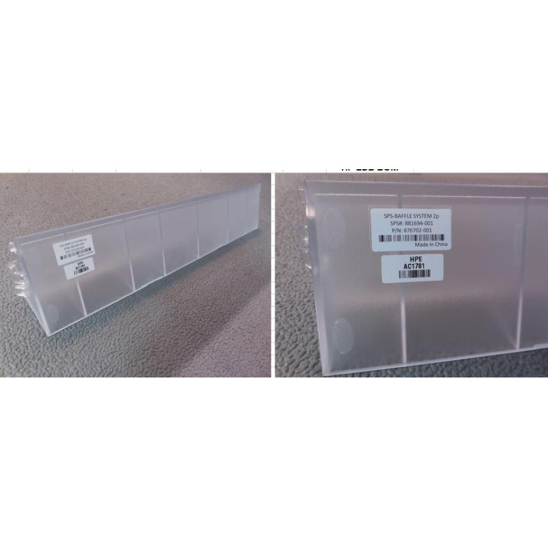 Baffle system component for