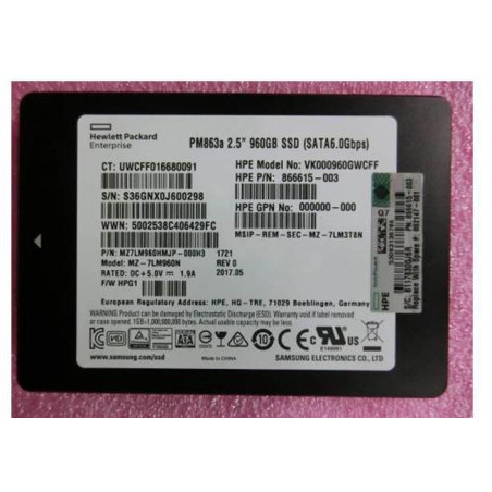 SSD 960GB 6G SATA SFF RI PLP