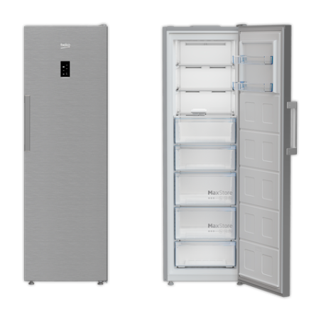 Congelador vert. BEKO B3RFNE314XB Inox | APLIUM