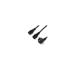 Power Cord - Schuko CEE7 to 2x C13 - 2m