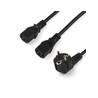 Power Cord - Schuko CEE7 to 2x C13 - 2m