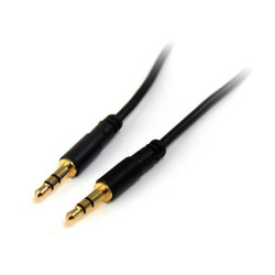 30cm Slim 3.5mm Stereo Audio Cable- M/M