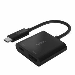 Belkin USB-C to HDMI + Charge Adapter - Adaptador de vídeo - USB-C mac