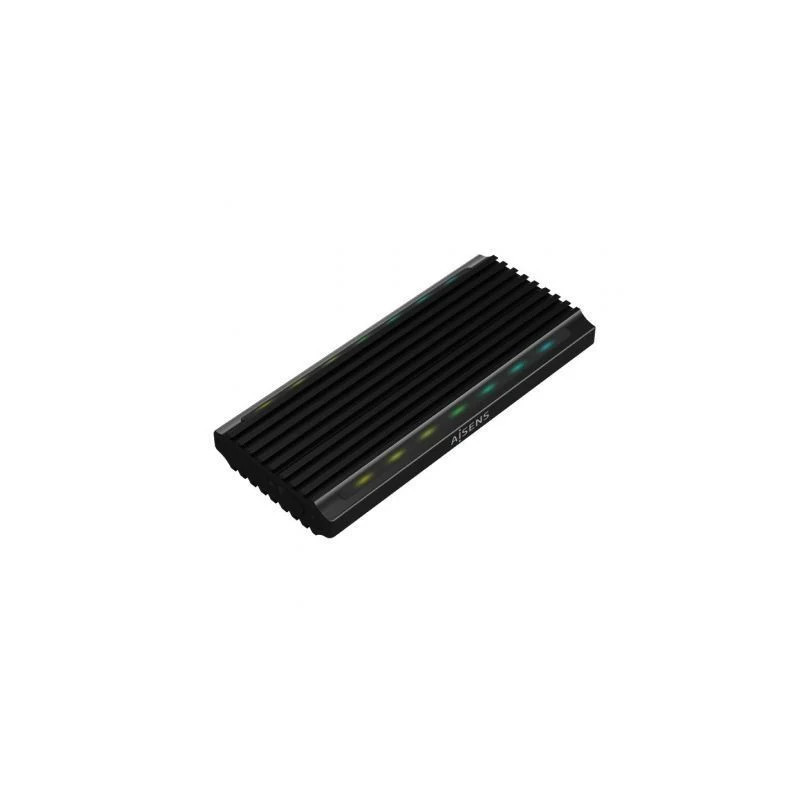 Caja Externa para Disco SSD M.2 SATA/NVMe Aisens ASM2-RGB012B/ USB 3.2