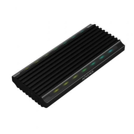Caja Externa para Disco SSD M.2 SATA/NVMe Aisens ASM2-RGB012B/ USB 3.2