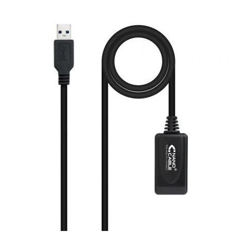 Cable Alargador USB 3.0 con Amplificador Nanocable 10.01.0311/ USB Mac