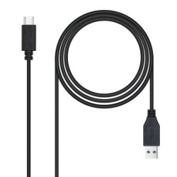 Cable USB 3.1 Tipo-C Nanocable 10.01.4002/ USB Tipo-C Macho - USB Mach
