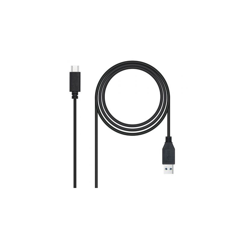 Cable USB 3.1 Tipo-C Nanocable 10.01.4002/ USB Tipo-C Macho - USB Mach