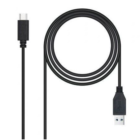 Cable USB 3.1 Tipo-C Nanocable 10.01.4002/ USB Tipo-C Macho - USB Mach