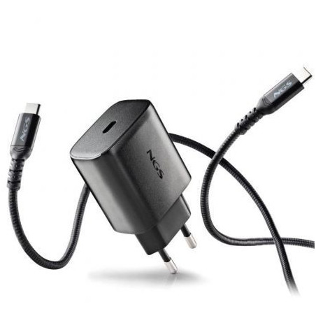 Cargador de Pared GaN NGS Bud 45W/ 1xUSB Tipo-C/ 45W