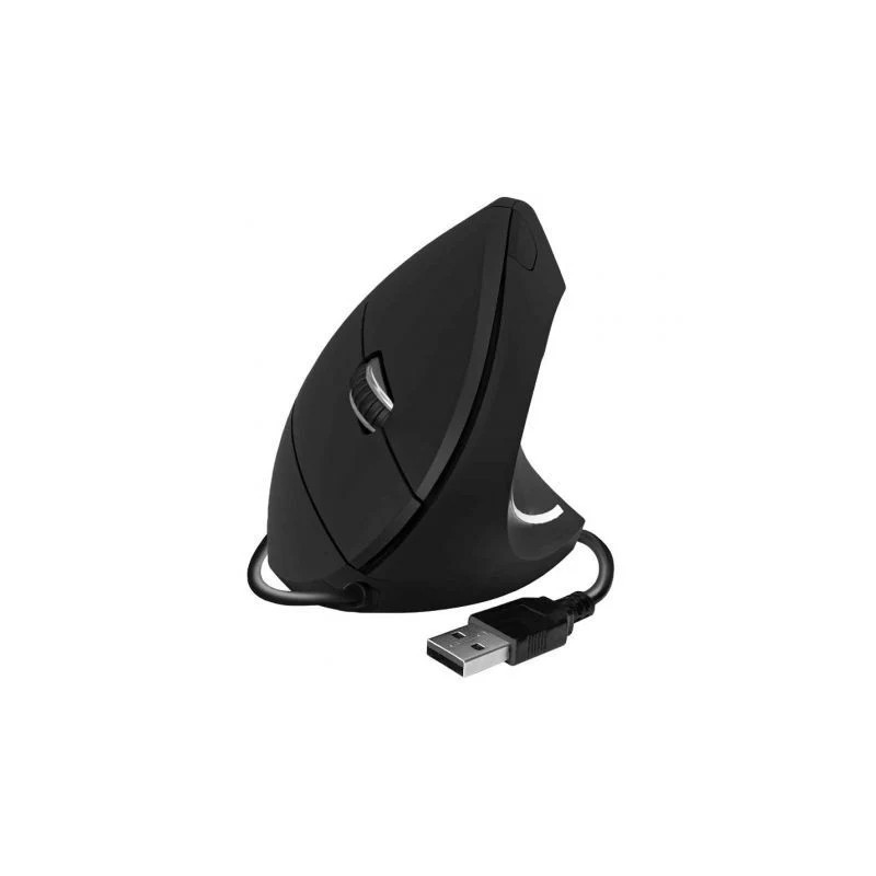 Ratón Vertical Subblim Glide Vertical Ergo Wired/ Hasta 1600 DPI/ Negr