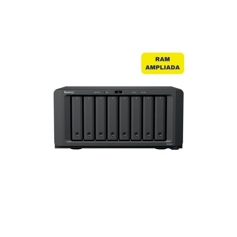 NAS Synology Diskstation DS1825+/ 8 Bahías 3.5"- 2.5"/ 32GB DDR4/ Form