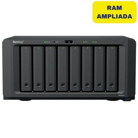 NAS Synology Diskstation DS1825+/ 8 Bahías 3.5"- 2.5"/ 32GB DDR4/ Form