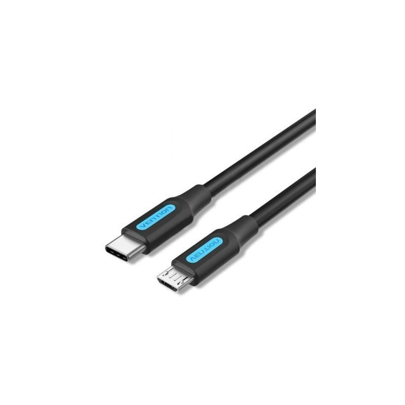 Cable USB 2.0 Tipo-C Vention COVBH/ USB Tipo-C Macho - MicroUSB Macho/