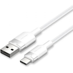 Cable USB 2.0 Tipo-C Vention CTNWH/ USB Tipo-C Macho - USB Macho/ Hast