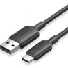 Cable USB 2.0 Tipo-C Vention CTQBH/ USB Tipo-C Macho - USB Macho/ Hast