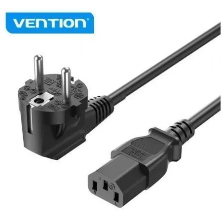 Cable de Alimentación Vention ZCJBAC/ IEC C13 Hembra - CEE7 Macho/ 1.8