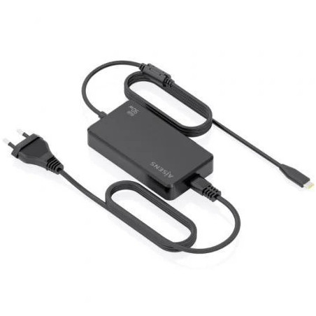 Cargador de Portátil GaN Aisens ASCH-1PD90D069-BK/ 1xUSB Tipo-C/ 90W/
