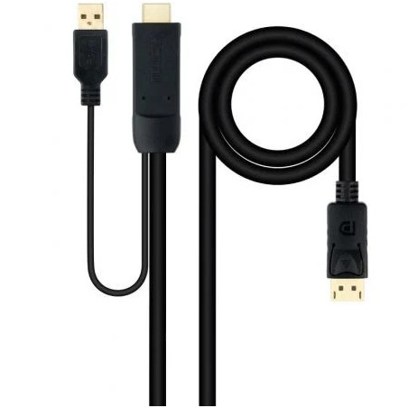 Cable Conversor Nanocable 10.15.4352/ HDMI Macho - DisplayPort Macho/