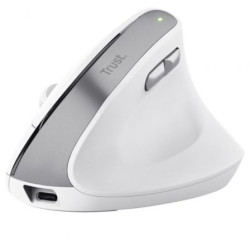 Ratón Vertical Inalámbrico Trust Bayo II/ Batería recargable/ Hasta 24
