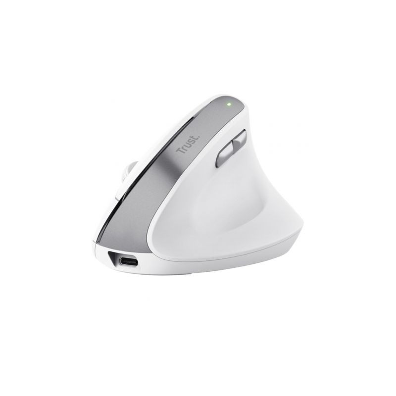 Ratón Vertical Inalámbrico Trust Bayo II/ Batería recargable/ Hasta 24