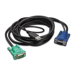 Integ. LCD KVM USB cable 3m