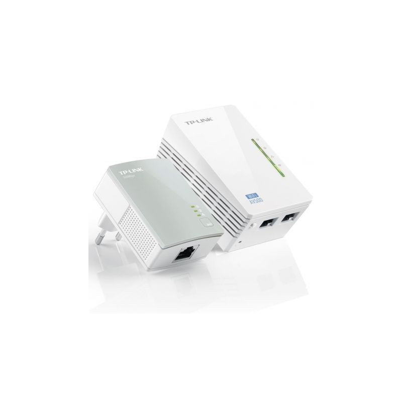 Adaptador Powerline TP-Link WPA4220Kit 500Mbps/ Alcance 300m/ Pack de