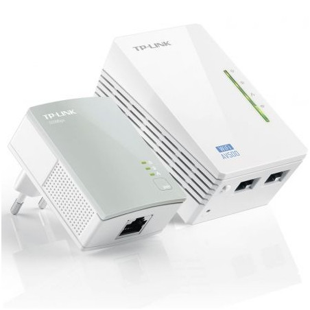 Adaptador Powerline TP-Link WPA4220Kit 500Mbps/ Alcance 300m/ Pack de
