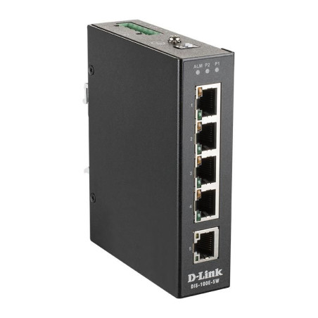 D-Link DIS 100E-5W - Conmutador - sin gestionar - 5 x 10/100 - montaje
