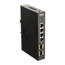D-Link DIS 100G-6S - Conmutador - sin gestionar - 4 x 10/100/1000 + 2