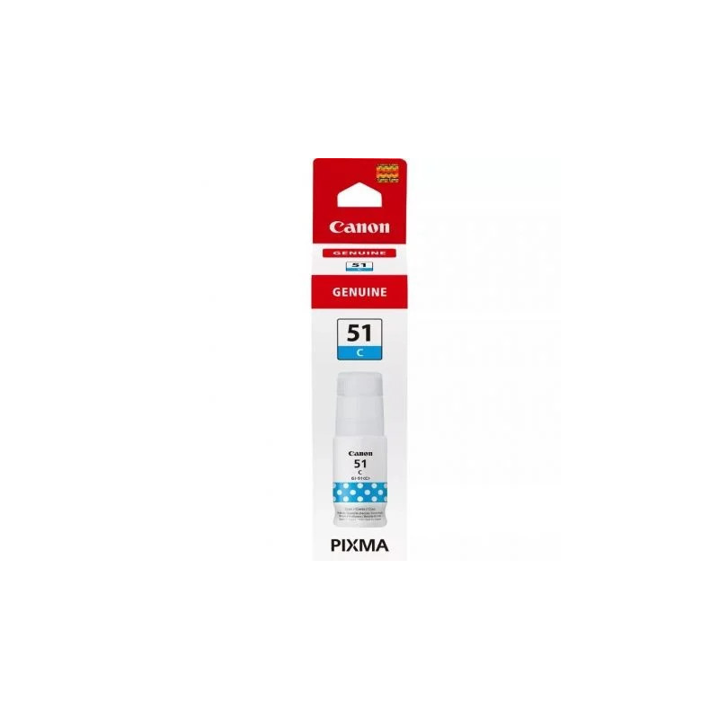 Botella de Tinta Original Canon GI-51/ Cian