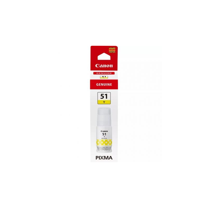Botella de Tinta Original Canon GI-51/ Amarilla