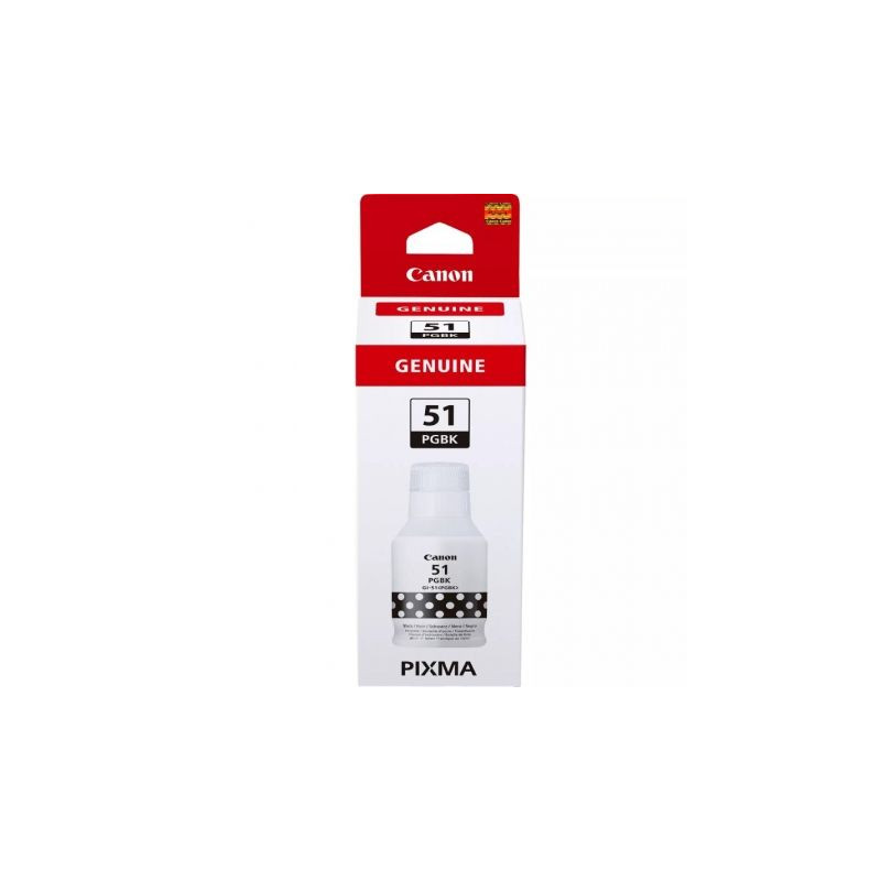Botella de Tinta Original Canon GI-51/ Negra