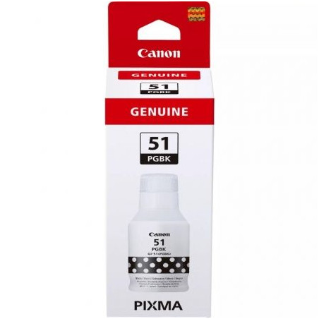 Botella de Tinta Original Canon GI-51/ Negra