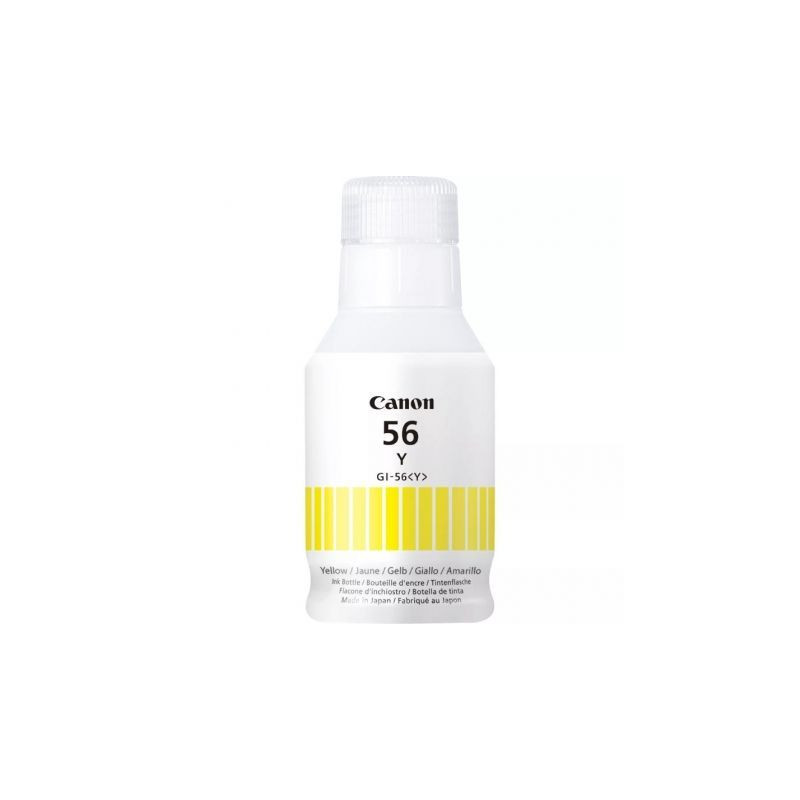 Botella de Tinta Original Canon GI-56/ Amarilla