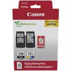 2970B017 - Cartucho de Tinta Original Canon PG-510 + CL-511 | APLIUM