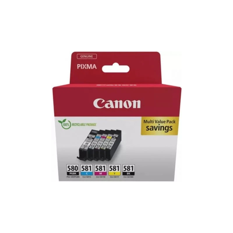 2078C007 - Canon PGI-580/CLI-581 PGBK/C/M/Y/BK Multi Pack | APLIUM