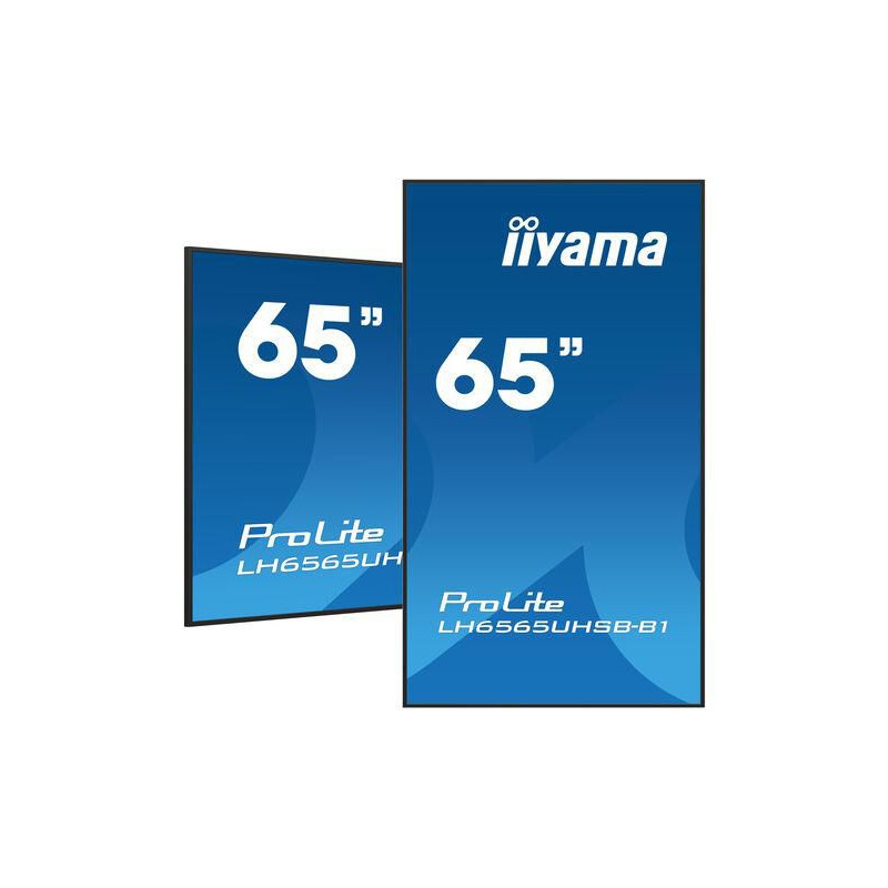 Monitor Iiyama 65" , UHD IPS Panel, Haze 1%, 800CD/M, Horiz | APLIUM