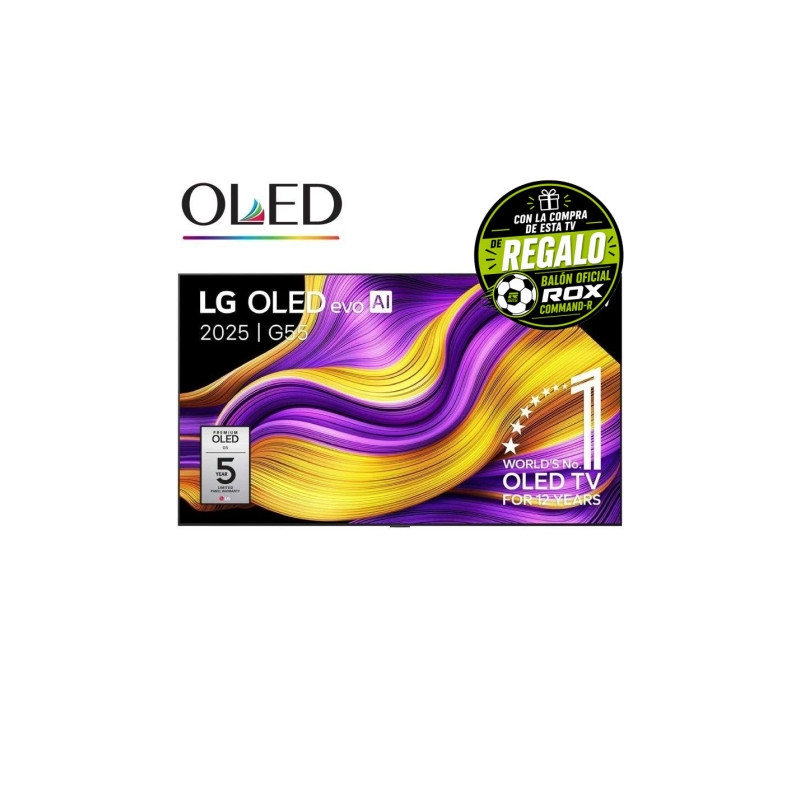 Televisor LG OLED Evo AI G5 OLED65G55LW 65"/ Ultra HD 4K/ Smart TV/ Wi