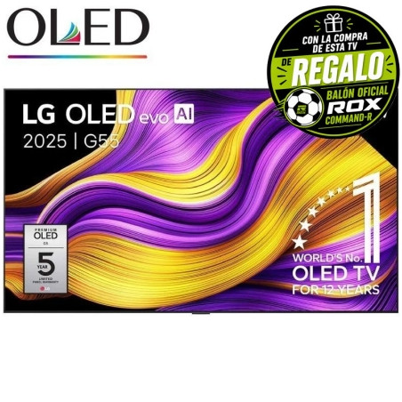 Televisor LG OLED Evo AI G5 OLED65G55LW 65"/ Ultra HD 4K/ Smart TV/ Wi