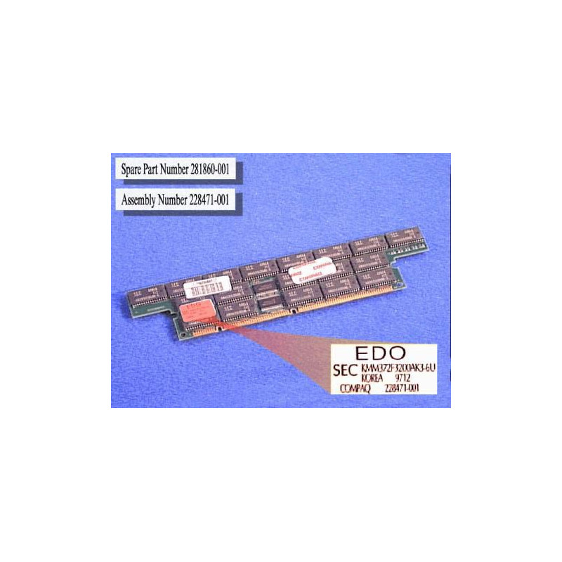 256MB EDO DRAM memory module