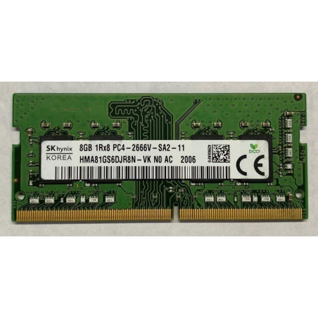 8GB SODIMM 1Rx8 PC4-2666V