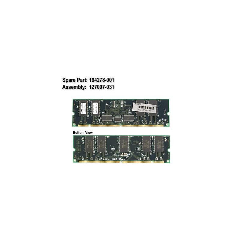 128MB,133MHz ECC SDRAMbuffered