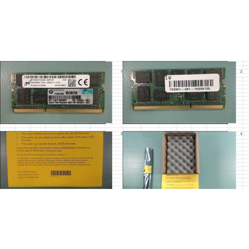 8GB memory module for HP/HPE