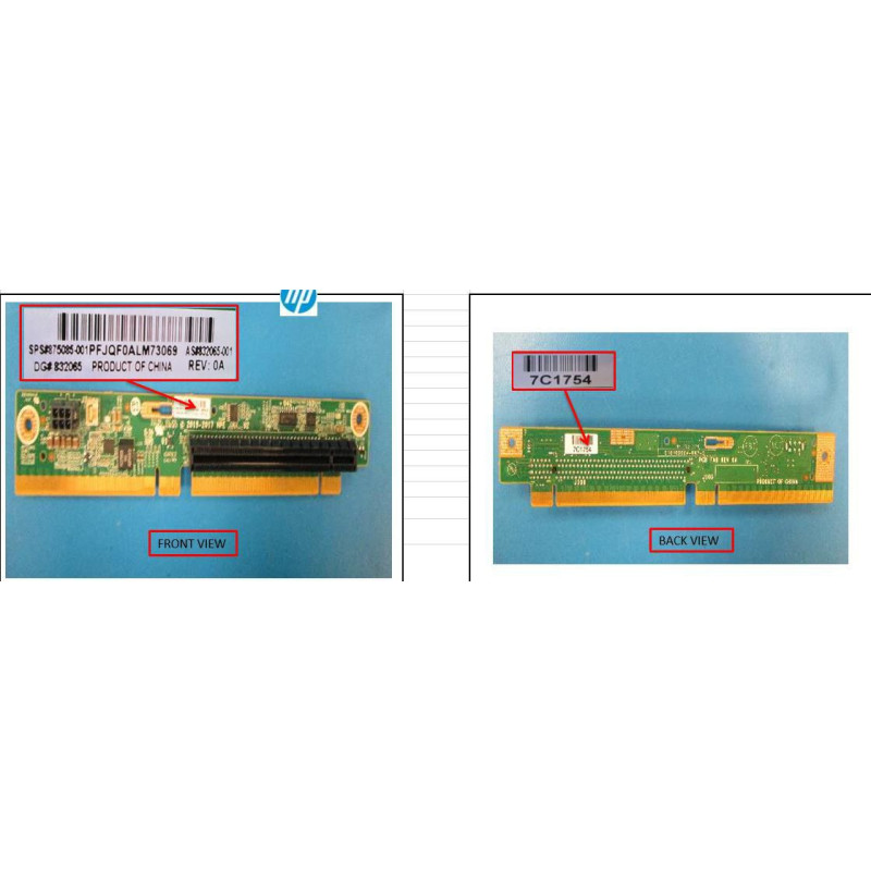 1U PCI Express x16 riser card