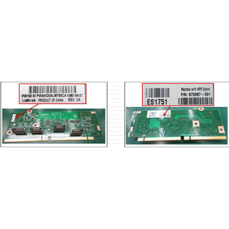 PCIe riser board for HPE