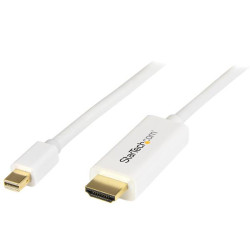 6 ft mDP to HDMI converter cable White
