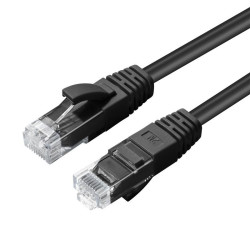 CAT6A UTP 0.3m Black LSZH