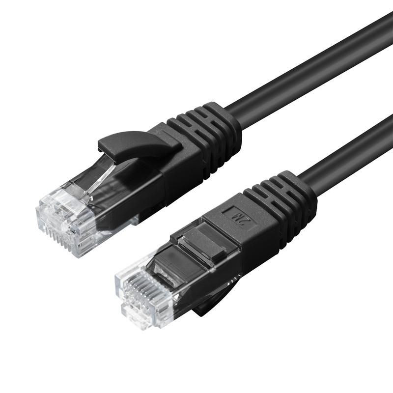 CAT6A UTP 0.3m Black LSZH